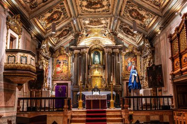 Ericeira, Portekiz - Mar 03, 2025: Merhamet Kilisesi, Ericeira Igreja da Misericordia, Avrupa 'da Portekiz