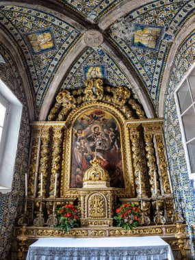 Monchique, Portekiz - 19 Nisan 2025: Monchique Kilisesi, Igreja Paroquial de Monchique, Portekiz, Avrupa