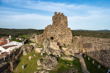 Alegrete Kalesi, Castelo de Alegrete Alentejo 'daki Alegrete eski kasabasında, Portekiz Avrupa' da