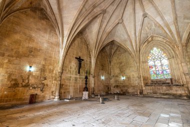 Batalha, Portekiz - Mar 07, 2025: Capitulo odasındaki İsa 'nın tutkusu, Santa Maria da Vitoria manastırı içindeki Santa Maria da Vitoria manastırı, Leiria, Portekiz.