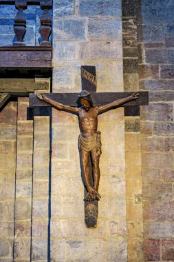 Saint-Savin, Fransa - Sep 29, 2025: Argeles-Gazost yakınlarındaki Saint-Savin Manastırı, Fransa 'nın Avrupa' daki Pireneleri, Fransa