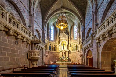 Javier, İspanya - 07 Ekim 2025: Xavier Bazilikası, Javier, Navarre, İspanya. 11. yüzyılda inşa edilmiş ve Saint Francis Xavier (San Francisco Javier) 'in doğduğu yerdir.)