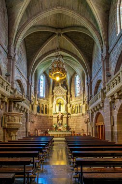 Javier, İspanya - 07 Ekim 2025: Xavier Bazilikası, Javier, Navarre, İspanya. 11. yüzyılda inşa edilmiş ve Saint Francis Xavier (San Francisco Javier) 'in doğduğu yerdir.)