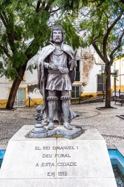 Portekiz heykeli Kral I. Manuel. Joao de Paula yapımı, 2009. Portekiz, Avrupa 'da Elvas