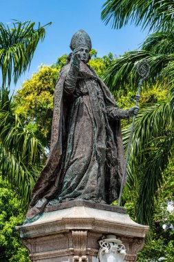 Belem Para Brezilya 'daki Dom Frei Caetano Brandao Meydanı. Bu, Belem 'in kolonileşmesi ve iç kesimlerinin sömürgeleştirilmesinin yanı sıra koloniciler ve yerli halk arasındaki çatışmanın başlangıç noktasıydı.