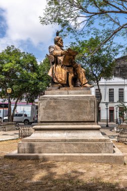 Joao Lisboa 'nın heykeli aynı ismin meydanında, Sao Luis' in tarihi merkezinde, Brezilya 'nın kuzeydoğusunda.