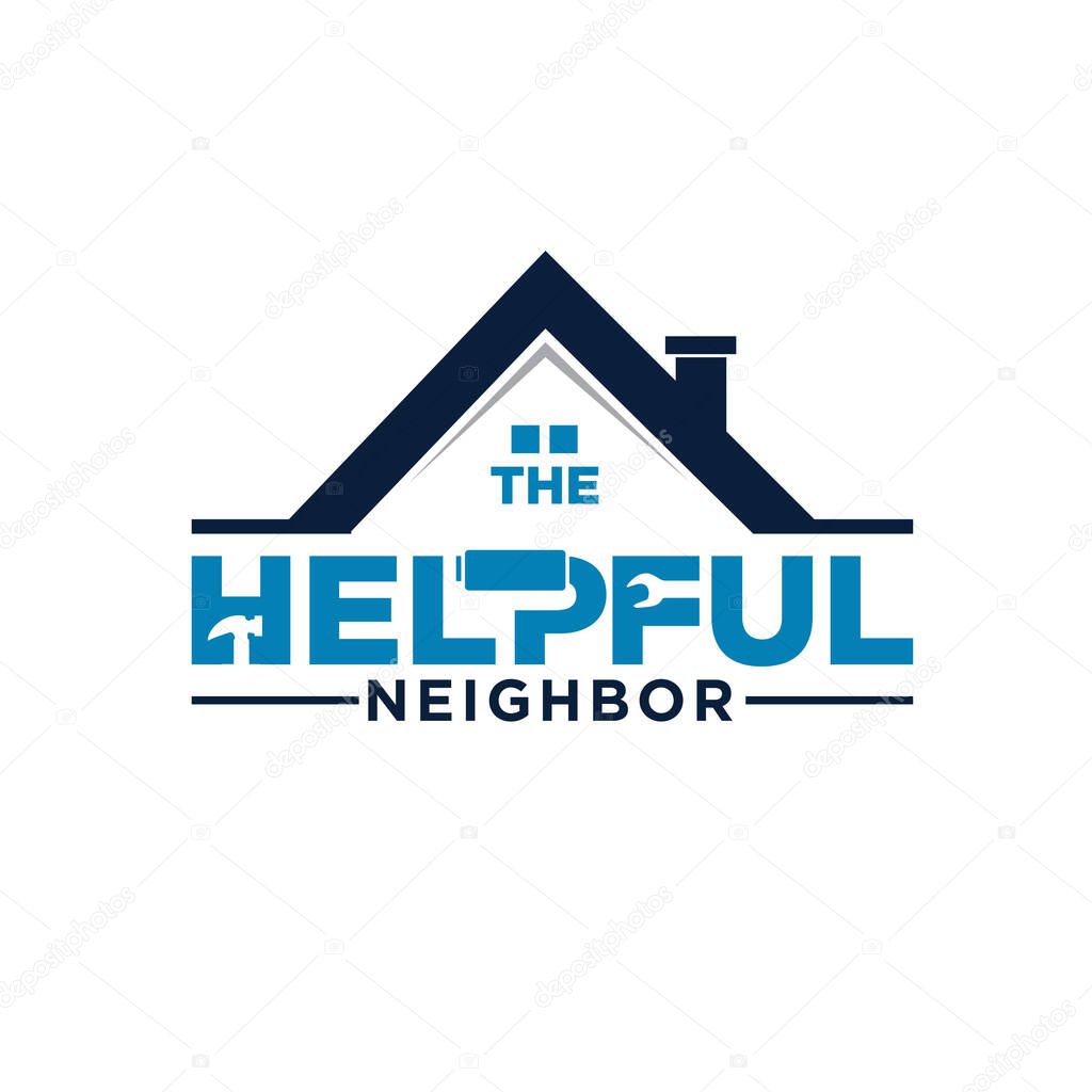 Home service and real estate builder logo designs for contractor icon and symbol