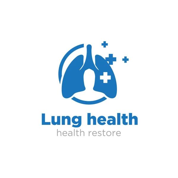Πνεύμονας Αποκαταστήσει Λογότυπο Σχεδιάζει Απλή Σύγχρονη Για Την Ιατρική Υπηρεσία Εικονογράφηση Αρχείου