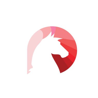 at logosu basit modern piktogram dizayn eder