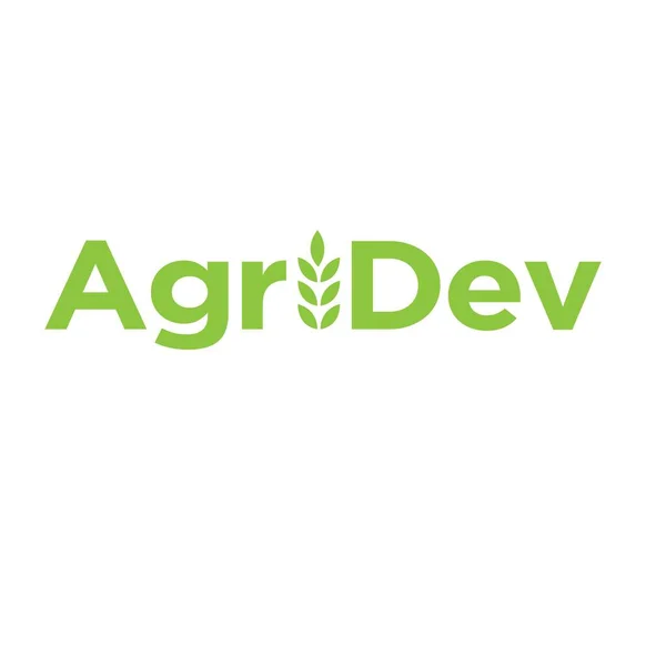 Agricultura Semillas Crecer Logo Diseños Simple Moderno — Vector de stock