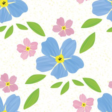 Unutma-Beni-Çiçeksiz desenli değil. Resmedilmiş suluboya efektlerin güzel arka planında pembe mavi misotis çiçekleri var. El yapımı botanik tasarımı. Bahar konsepti için her şey hazır.