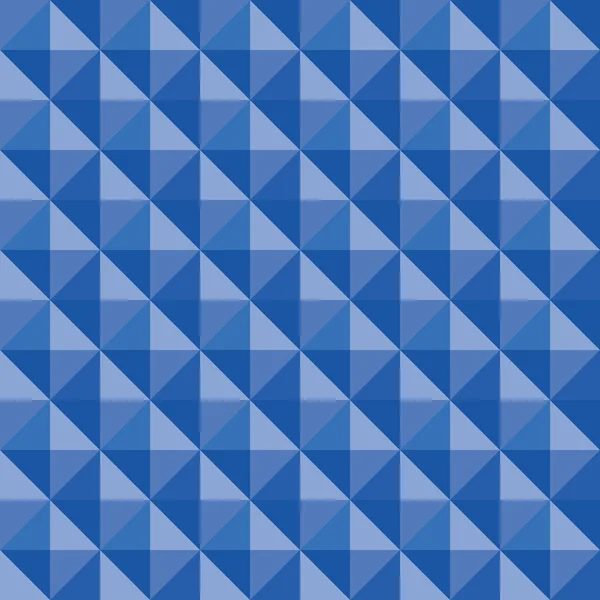 벡터 3D 피라미드는 매끄럽지 않은 패턴의 배경을 형성하였다. 회색 삼각형들이 박혀 있는 자태로 말입니다. 단조 로운 파란색 반복. 현대적 인 텍스처 디자인. 인쇄되어 있는 기하학적 구조는 — 스톡 벡터