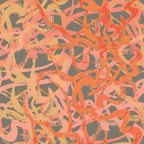 Векторный бумажный охристый мраморный эффект жидкой краски бесшовный фон картины. Фон полосатых, разноцветных смешанных завихрений. Фиктивная мраморная текстура в оранжево-коричневом. Эбру по всему миру печатают на лето — стоковый вектор