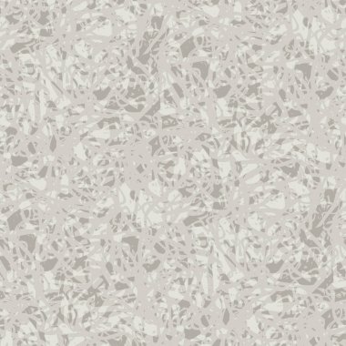 Abstract lace vector seamless pattern background. Mottled natural ecru beige backdrop with fibrous thread mesh texture. Yarn criss cross overlapping strands. Monochrome textured repeat for packaging