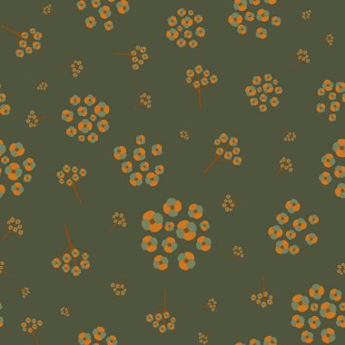 Soyut Unutma-Beni-Değil motifli çiçeksiz vektör desenli arka plan. Sprigs ve Grupları Mysotis çiçekleri adaçayı yeşili fon. Dağınık botanik tasarımı. Sonbahar ve sağlığın her yerinde.