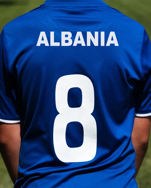 Futebol jersey Albânia — Fotografia de Stock