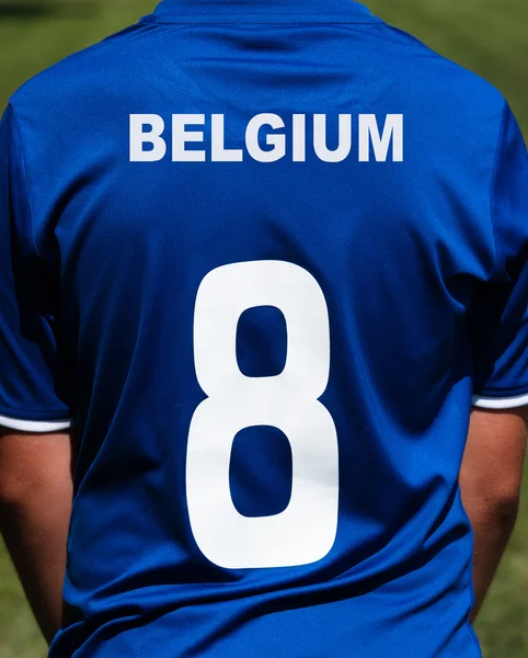 Fotboll jersey Belgien — Stockfoto