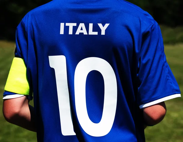 ฟุตบอลเจอร์ซีย์ อิตาลี — ภาพถ่ายสต็อก