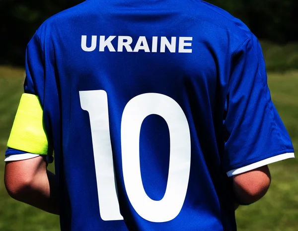 Fußballtrikot Ukraine — Stockfoto