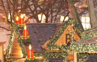 Hamburg'da Kış Noel pazarı