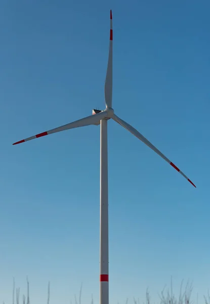 Turbine Eoliche Onshore Sulla Costa Del Mare Del Nord — Foto Stock