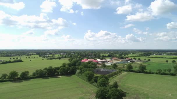 Fábrica Biogás Perspectiva Tomada Com Drone — Vídeo de Stock