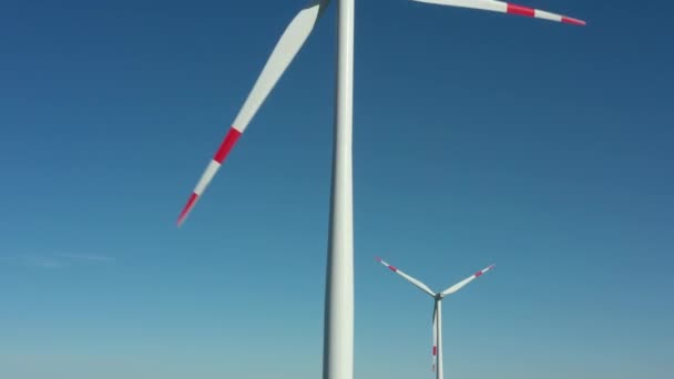 Expansão Turbina Eólica Terra Vento Rwe Costa Alemã Mar Norte — Vídeo de Stock