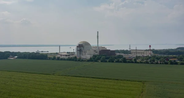 石勒苏益格 荷尔斯泰因布罗克多夫核电厂的关闭和拆除 — 图库照片