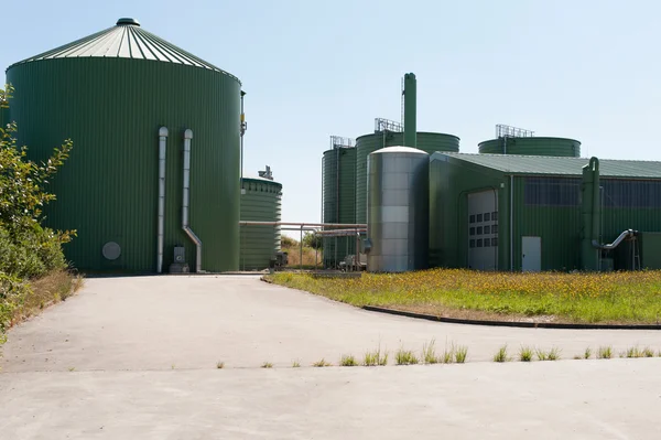 Biogáz üzem Jogdíjmentes Stock Fotók