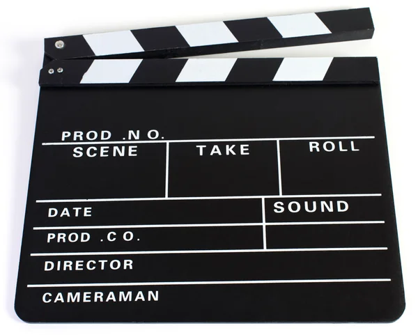 Klaket beyaz arka plan üzerine kesim olarak