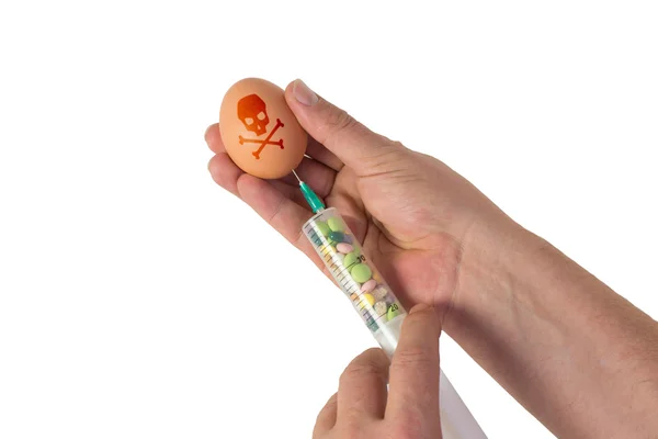 Toxic eggs — Stock Photo, Image