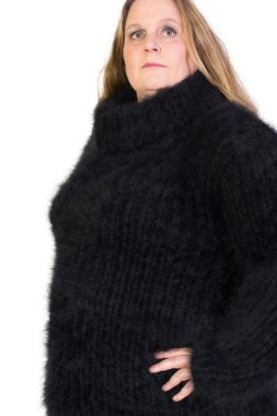 Boğazlı Angora kazak