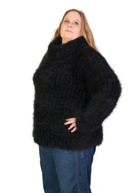 Boğazlı Angora kazak