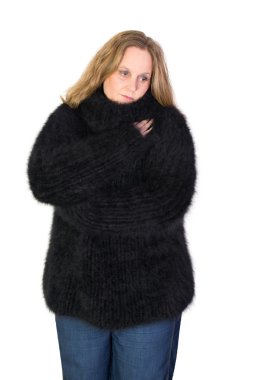 Boğazlı Angora kazak