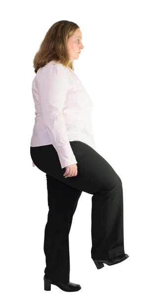 Business woman showing a gesture — Stock Photo, Image