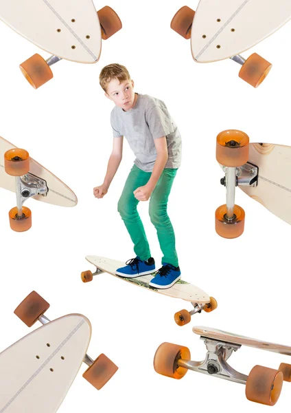 Child on his skateboard — Stock Photo, Image