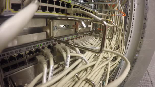 Panel de conexión LAN de red — Vídeos de Stock