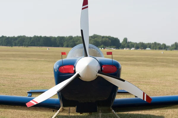 Пропеллер двигателя самолета — стоковое фото
