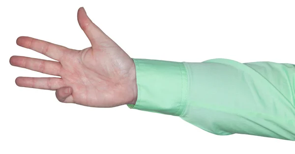 Woman's arm showing a gesture — Stock Photo, Image