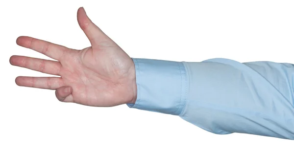 Ženská ruka ukazující gesto — Stock fotografie
