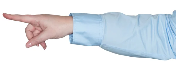 Woman's arm showing a gesture — Stock Photo, Image