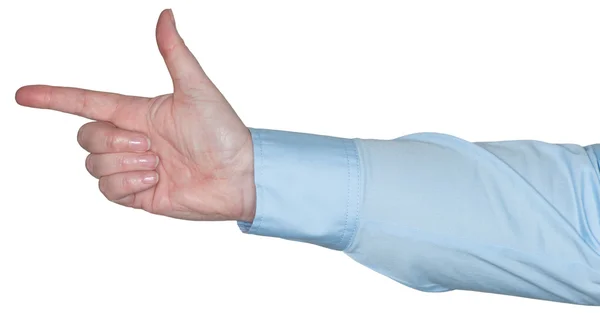 Woman's arm showing a gesture — Stock Photo, Image