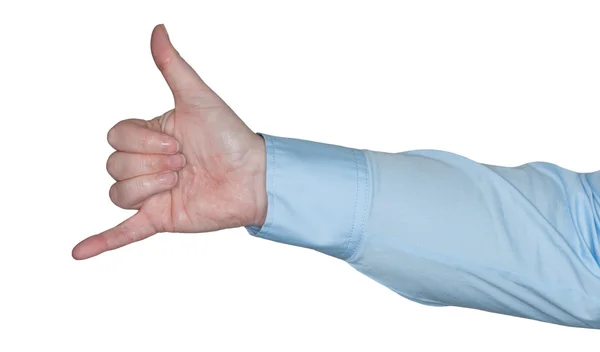 Woman's arm showing a gesture — Stock Photo, Image