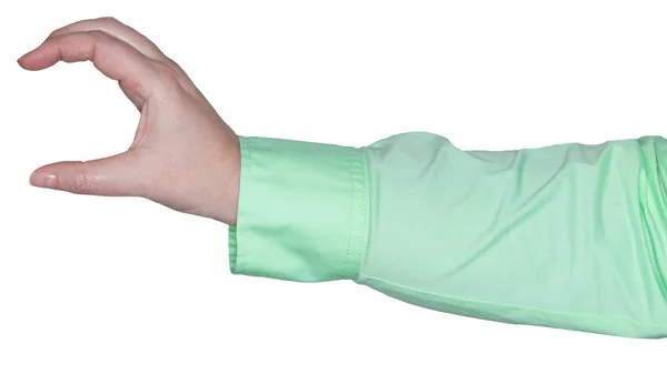 Kvinnas arm visar en gest — Stockfoto