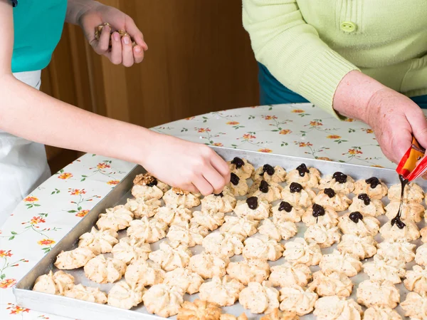 Biscotti da forno in panetteria — Foto Stock