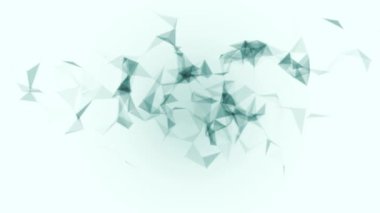 Açık mavi arkaplanda kaotik bir şekilde hareket eden siyah parçacıklar.