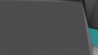 Kaya şelaleli soyut yüzen adanın 4k videosu.