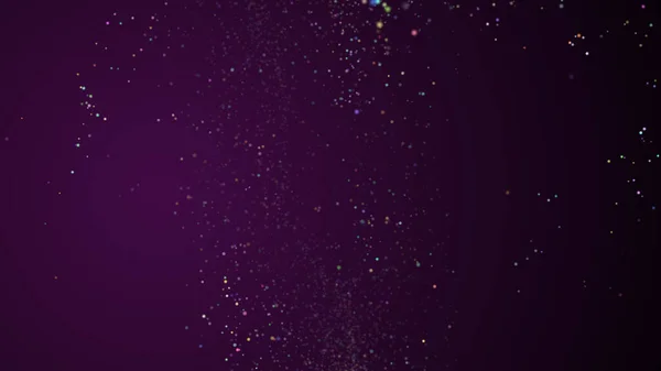Фіолетовий абстрактний фон з блискучими вогнями в 3d рендерингу . — стокове фото