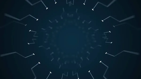 Plexus mavi arkaplan fütüristik teknolojisinin web tasarımı 3d oluşturma.