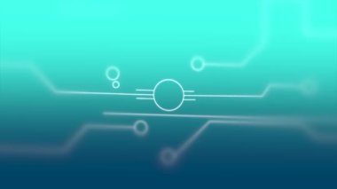 Parlak mavi teknolojik arka planda parmak izi.